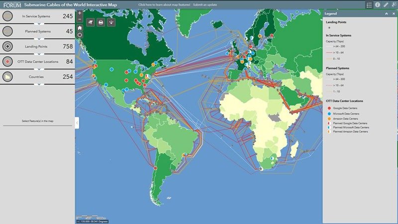WFN Strategies Sponsors Submarine Cables of the World Interactive Map